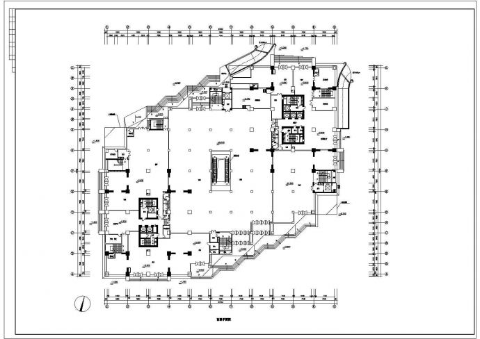 某地六层带夹层大型商场建筑设计方案图_图1