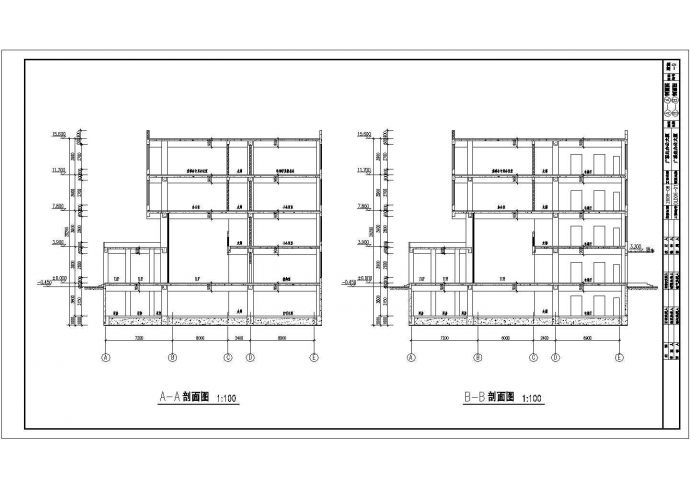 某市区高层大厦建筑结构设计施工图纸_图1