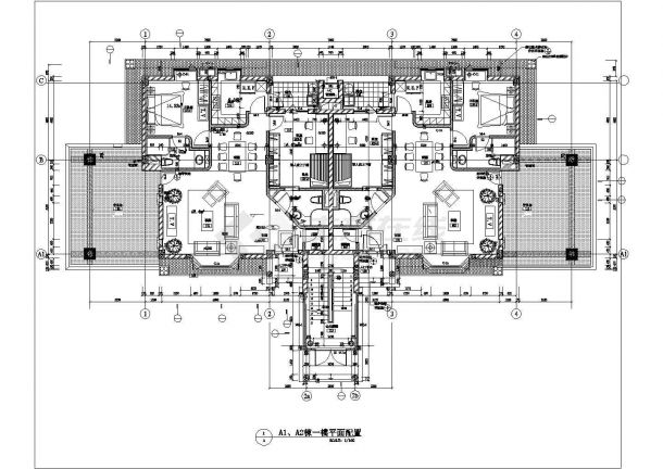 现代风格独立别墅装修设计方案施工图纸-图二