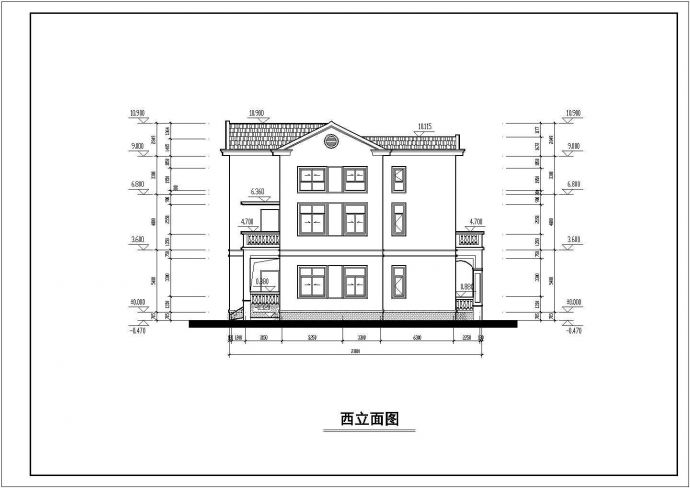 两层别墅全套建筑设计完整方案图纸_图1