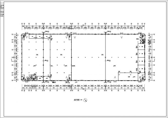 二层单体联排公司厂房详细建筑设计图纸_图1