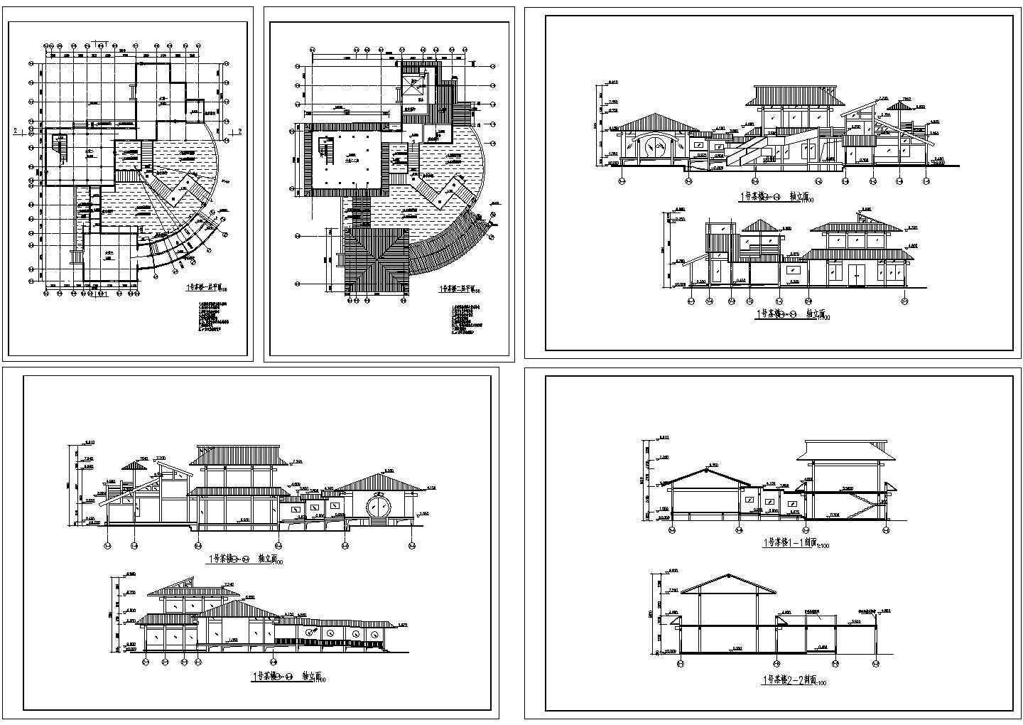 混凝土仿木建筑施工图