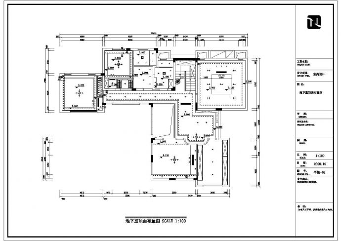 某豪华小区现代别墅室内装修设计图纸_图1