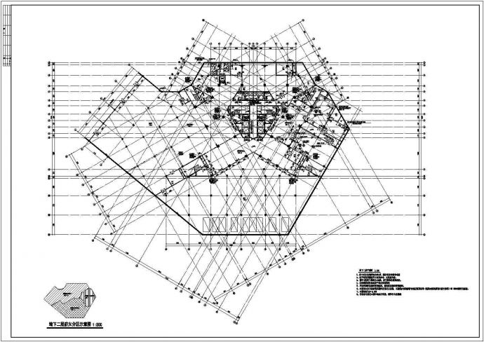 某大型综合楼设计建筑图（共19张）_图1