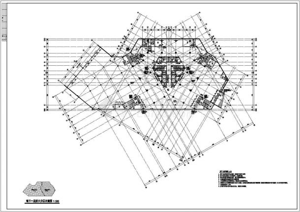 某大型综合楼设计建筑图（共19张）-图二