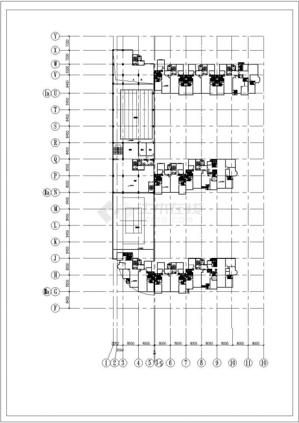 某地大型城市住宅建筑CAD图纸（全集）-图一