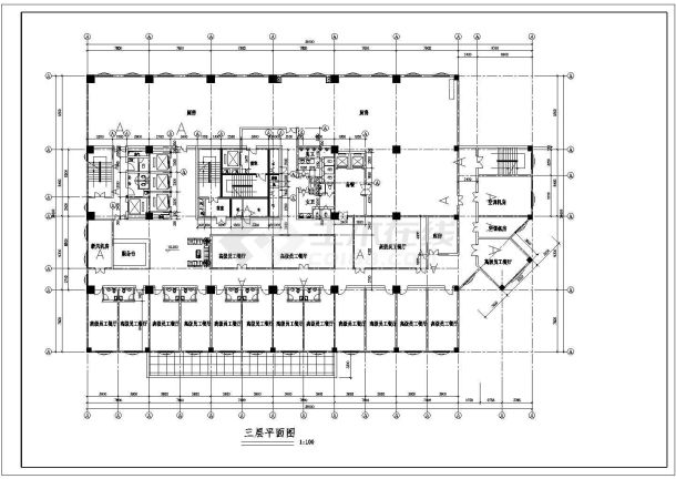 某地大型酒店建筑施工CAD图（全套）-图二