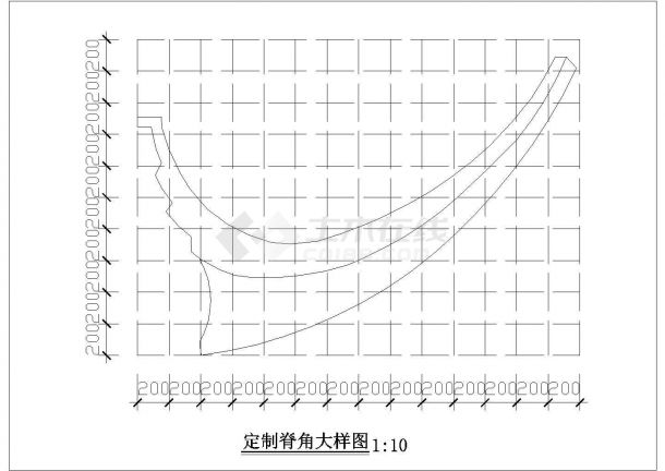 某地区八角亭平面图立面CAD设计图纸-图二