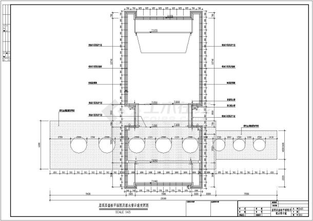 某地中型综合楼施工建筑图(共7张)-图一