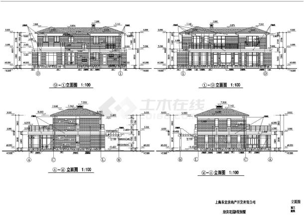某地两层别墅建筑设计施工图（共12张）-图一