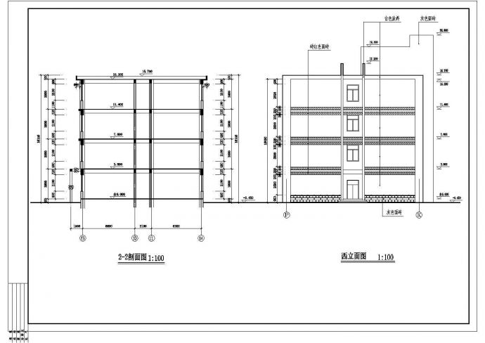 某地四层小学教学楼建筑规划方案设计图_图1