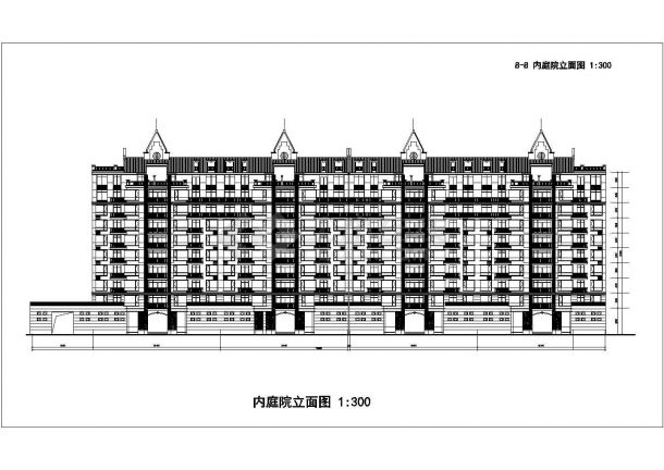 某地八层单体复式住宅楼建筑施工图-图二