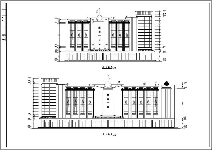 某地大型商场建筑施工CAD图（全套）_图1