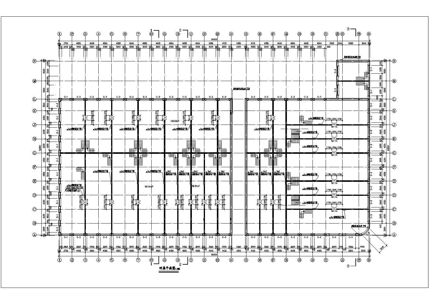 比较简单的一套商场建筑施工图（共9张）