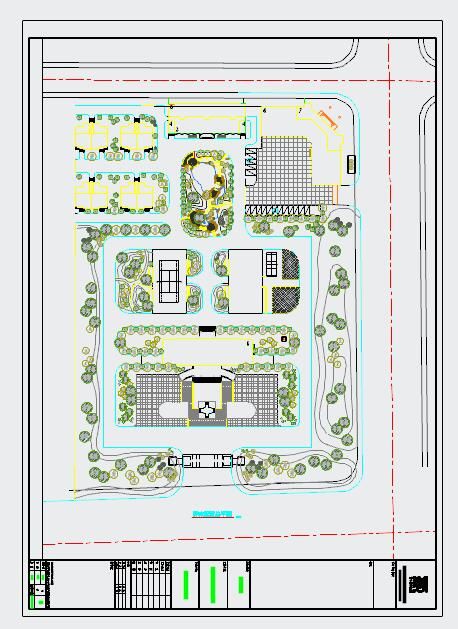 办公区全套园林景观设计施工图-图二