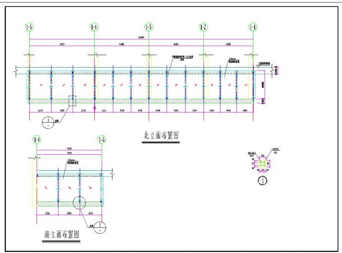 钢结构汽车坡道雨蓬结构施工图_图1
