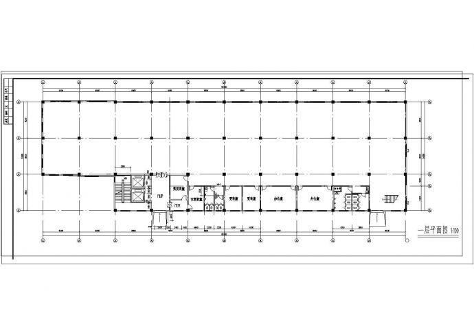 某地比较详细的三层厂房建筑施工图_图1