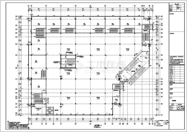 某五层公建项目建筑扩初建筑图（共10张）-图二