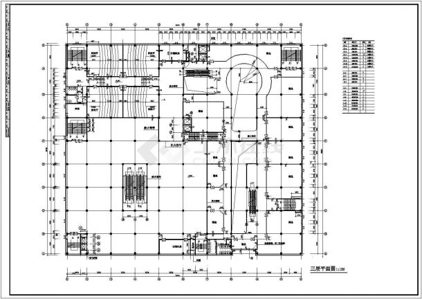 某五层贸易广场建筑施工图（共15张）-图二