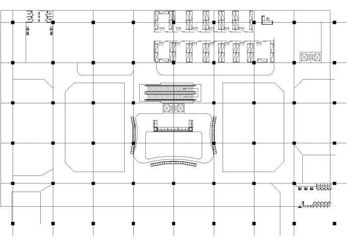 某地中型汽车商场设计建筑图（共9张）_图1