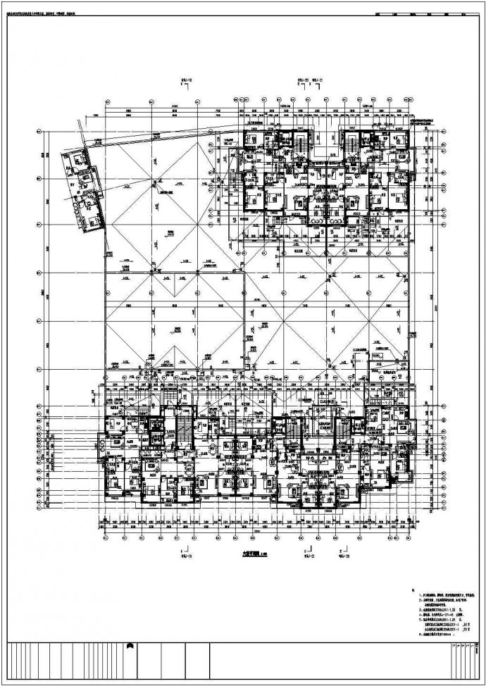 某商场及高层住宅建筑cad设计施工图_图1