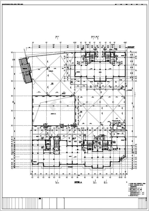 某商场及高层住宅建筑cad设计施工图-图二