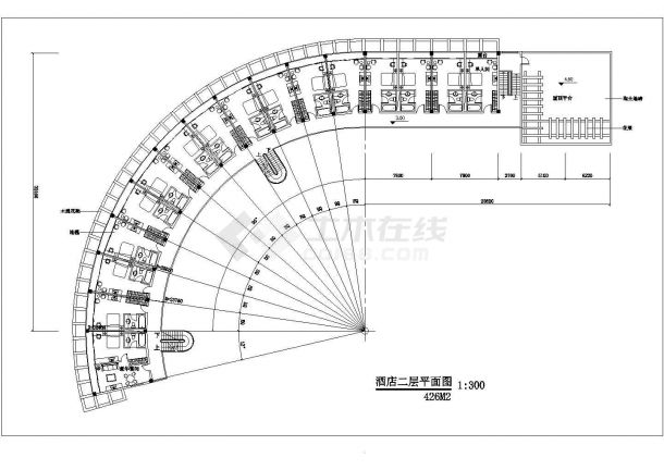 某地酒店比较简单的建筑图（共7张）-图二