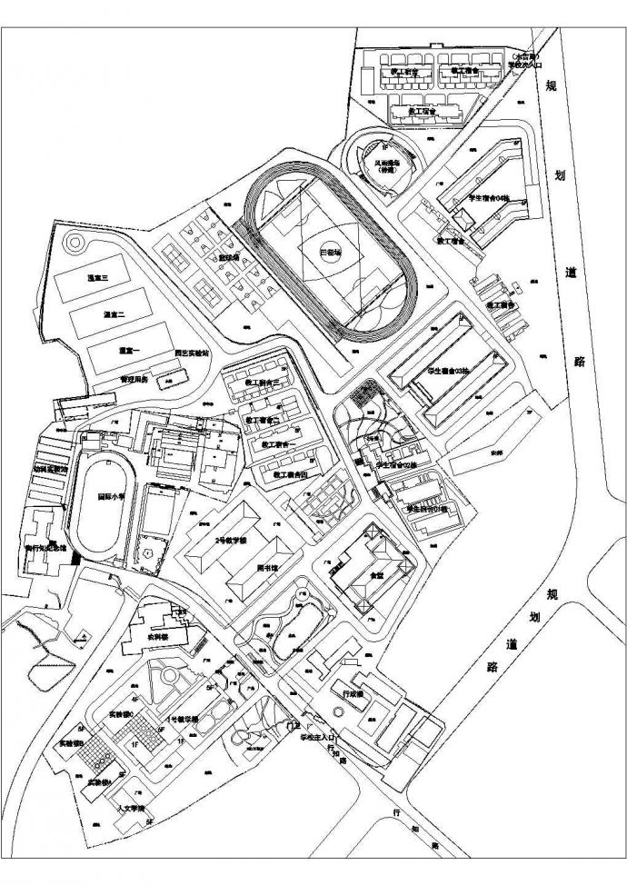 金科幕府学校规划设计平面图_图1
