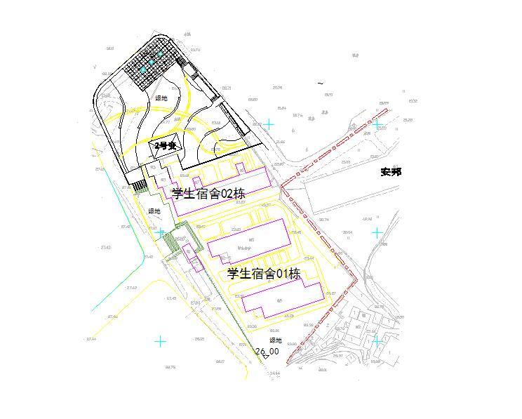 某地园林工程排水设计（标注详细）