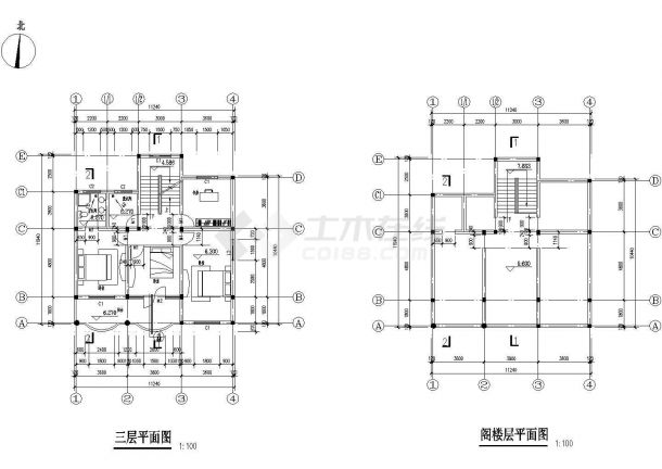 某地区农居房建筑施工图（共8张）-图二