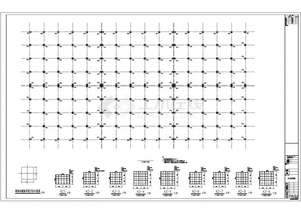 【成都】某3层框架智能化仓库厂房结构施工图（含建施）-图一