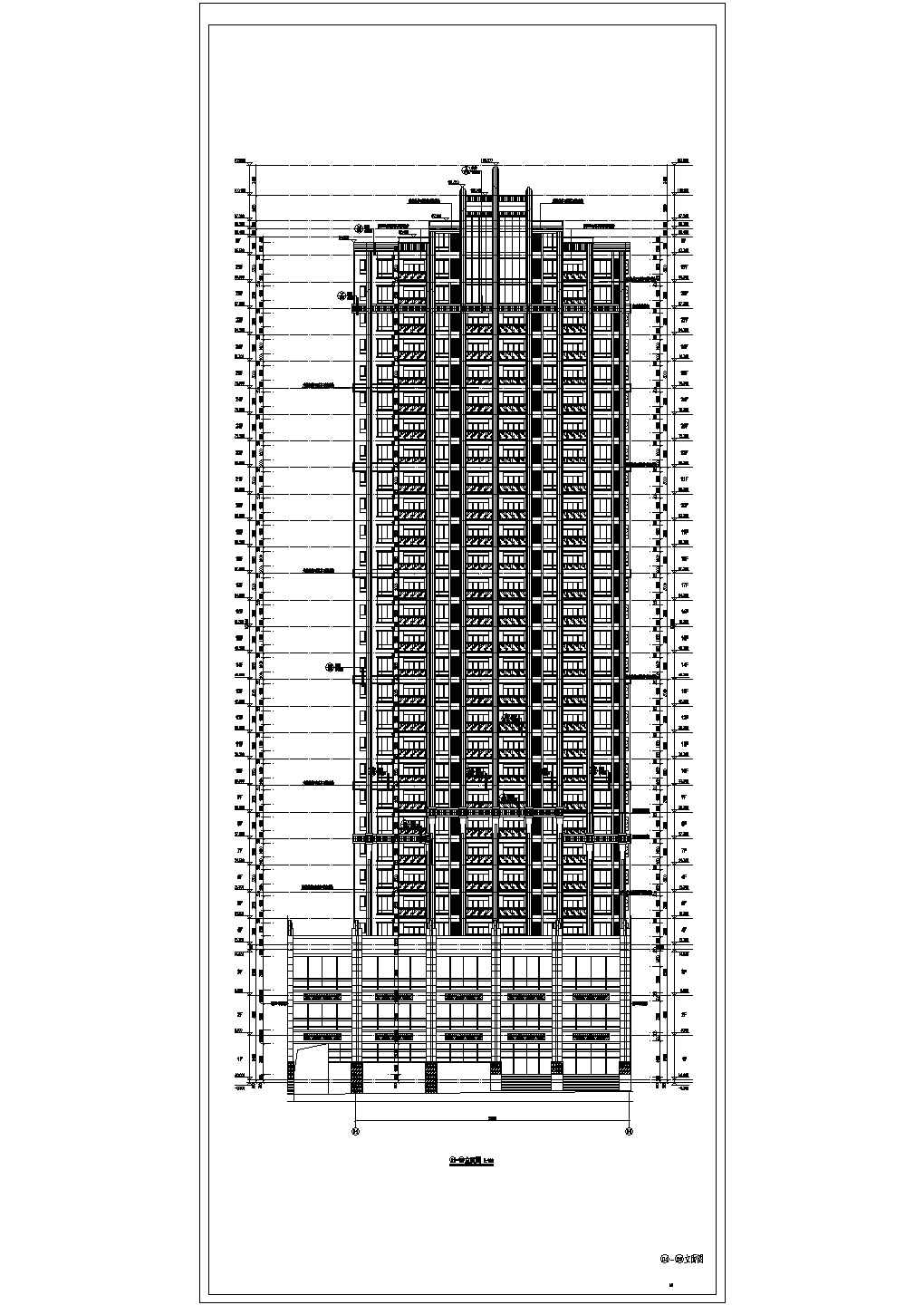 29层框支剪力墙结构商住楼结构施工图（含建筑图）