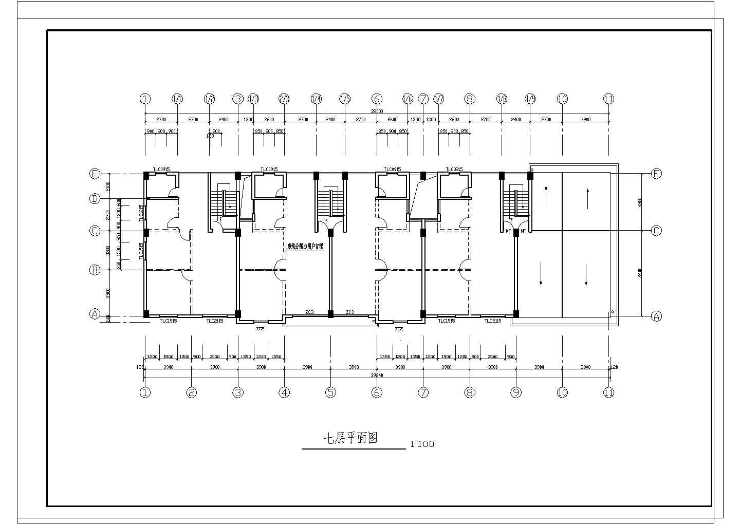 某地WN-4阳光城住宅区建筑图纸