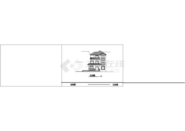 某地山庄别墅建筑设计施工图（共12张）-图二