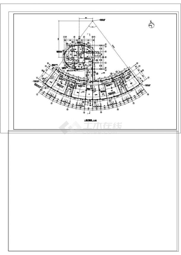 比较详细的多层住宅建筑图纸cad-图二