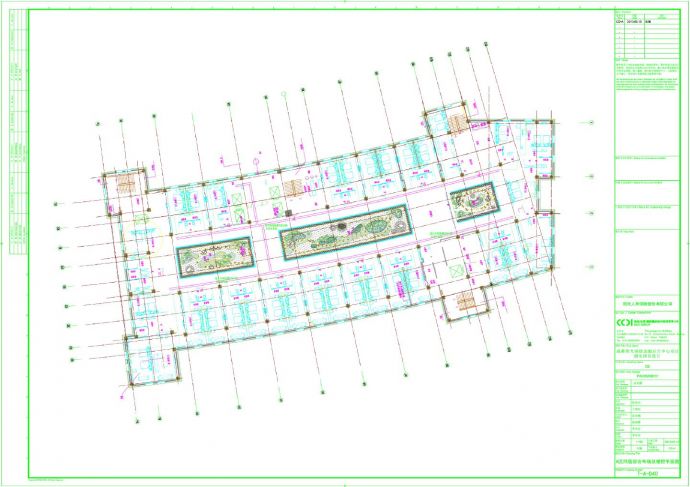 A区四层综合布线及楼控平面图CAD_图1
