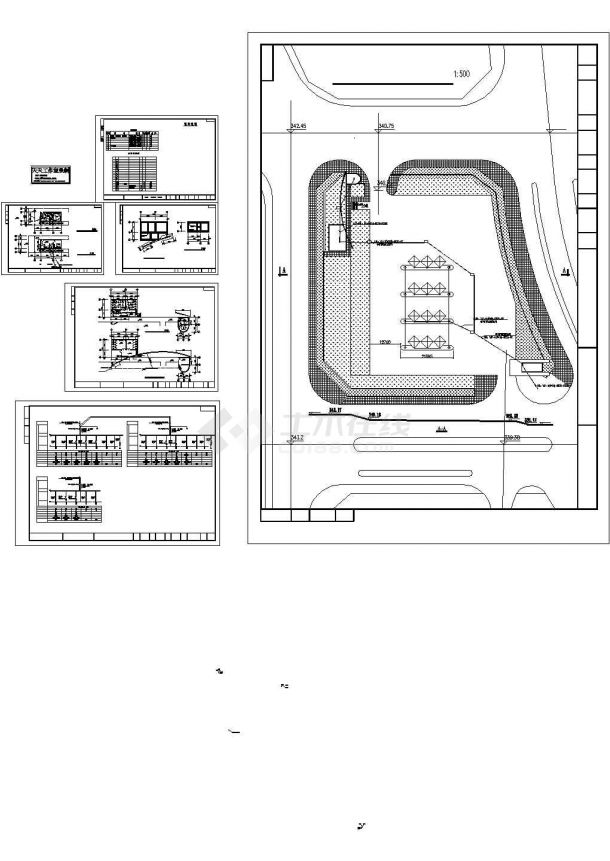 某一层车站电气设计CAD施工图-图一