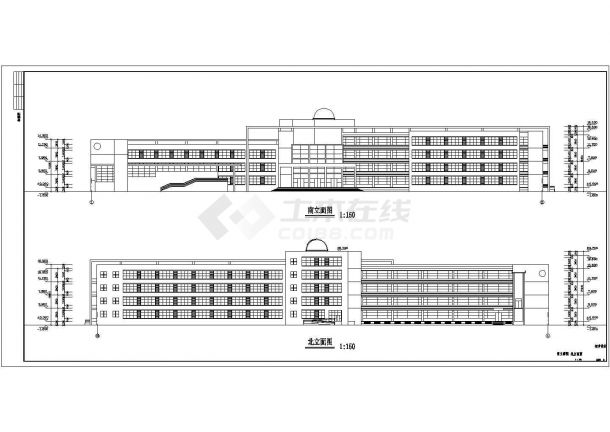 某地五层高中综合楼设计规划施工图-图二