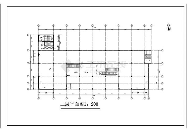 某地大型综合性办公楼建筑设计图（含设计说明）-图二