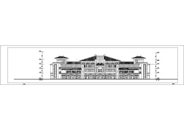 四层深圳厂房员工住宿楼建筑施工设计图-图一