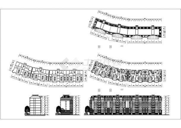 住宅楼及沿街店面方案（共14张）-图一