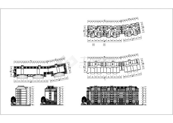 住宅楼及沿街店面方案（共14张）-图二