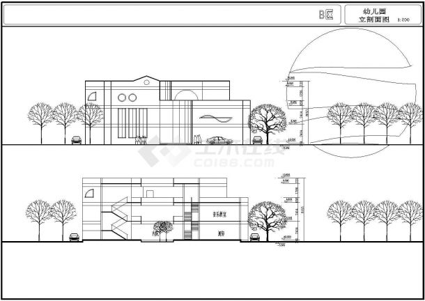 某地幼儿园建筑全套CAD设计方案图-图一