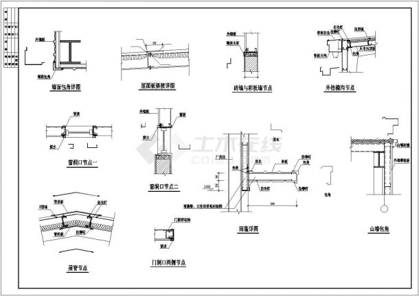 某地比较详细的生产车间建筑施工方案图-图一