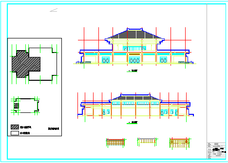 殡仪馆悼念厅建筑设计施工图-图二