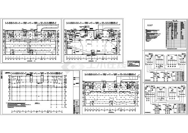 人防电气设计CAD施工图纸-图一