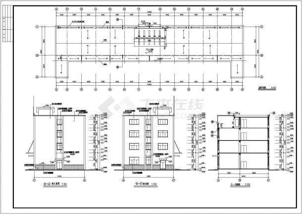 某厂房综合楼建筑施工图（共7张）-图二