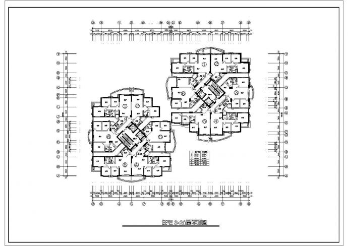 某二十八层住宅楼户型建筑设计方案图_图1