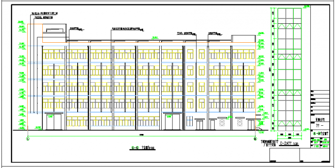 五层厂房建筑施工图纸（共11张）_图1