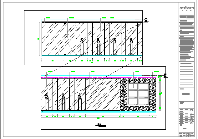 比较齐全的餐厅混搭风格CAD设计图（含效果图）_图1